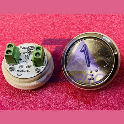 Модуль кнопочный A4N33841$14 красная подсветка Брайль "1" BBP-R331-CMPLT-S-R-01(EA2406S-S-R-01) ЩЛЗ