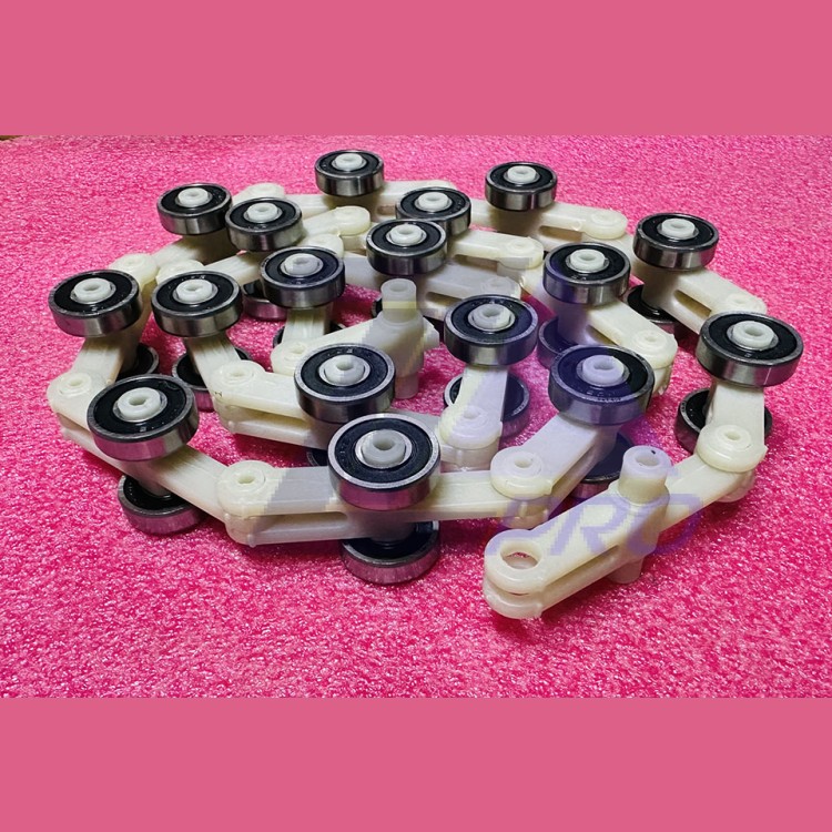 Цепь роликовая L=1130мм огибающей балюстрады поручня 17 пар роликов 409585 Schindler BLT Sigma ЛАТРЭС Canny KOYO