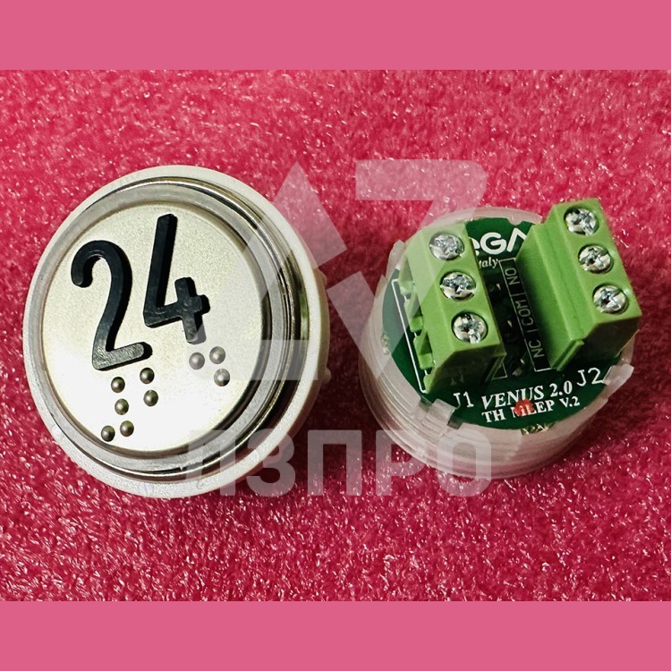 Модуль кнопочный 24 с кодом брайля разъем TH MLEP V.2 Venus Vega