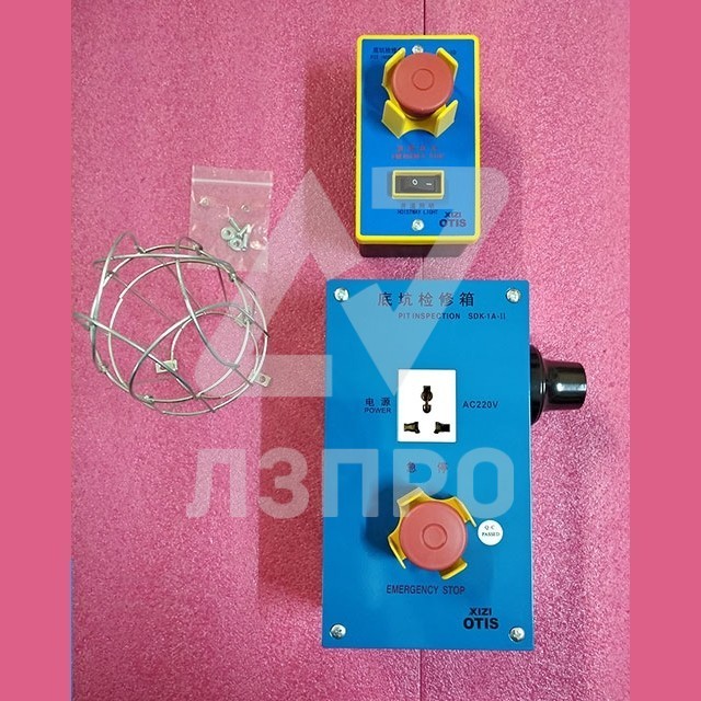 Розетка+выключатель крыши кабины в сборе с кнопками STOP XIZI OTIS XBA23750J