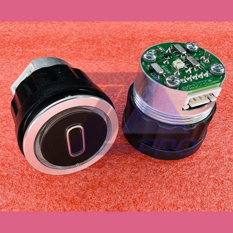 Кнопочный модуль "0" зеленая подсветка D4DUG  WELM-1101 ID:54502536.4 TRP000080 Schindler 7000